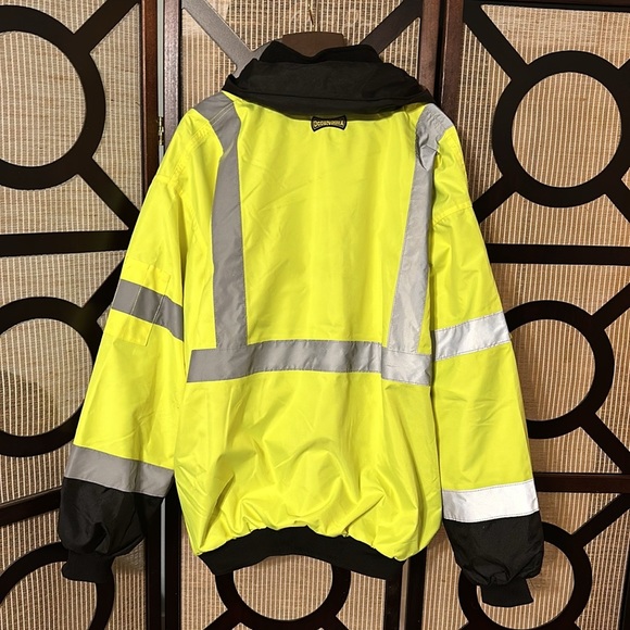 NWT Occunomix Value Black Bottom Bomber Jacket size 2x with removable liner - Picture 3 of 15